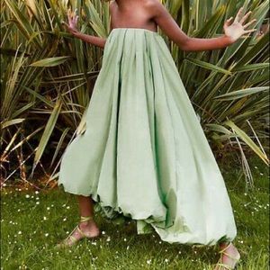 NWT Zara midi strapless puff dress